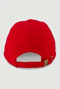 Womens Redeemed Baseball Cap, Red