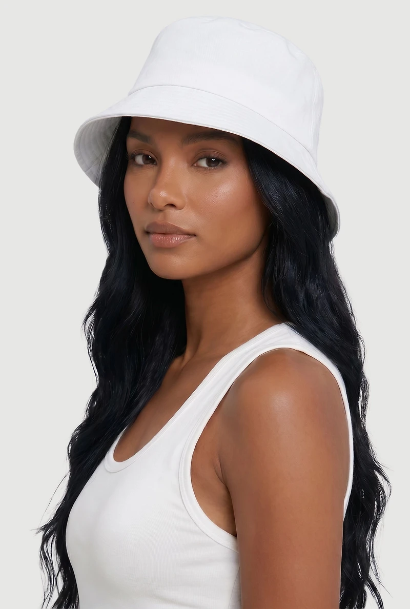 Life Is Fantastic Embroidered Reversible Bucket Hat