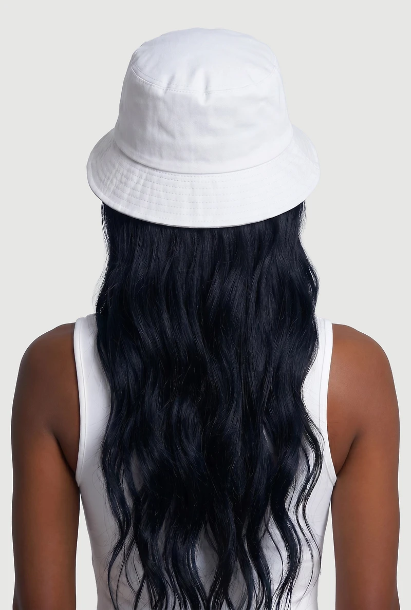 Life Is Fantastic Embroidered Reversible Bucket Hat
