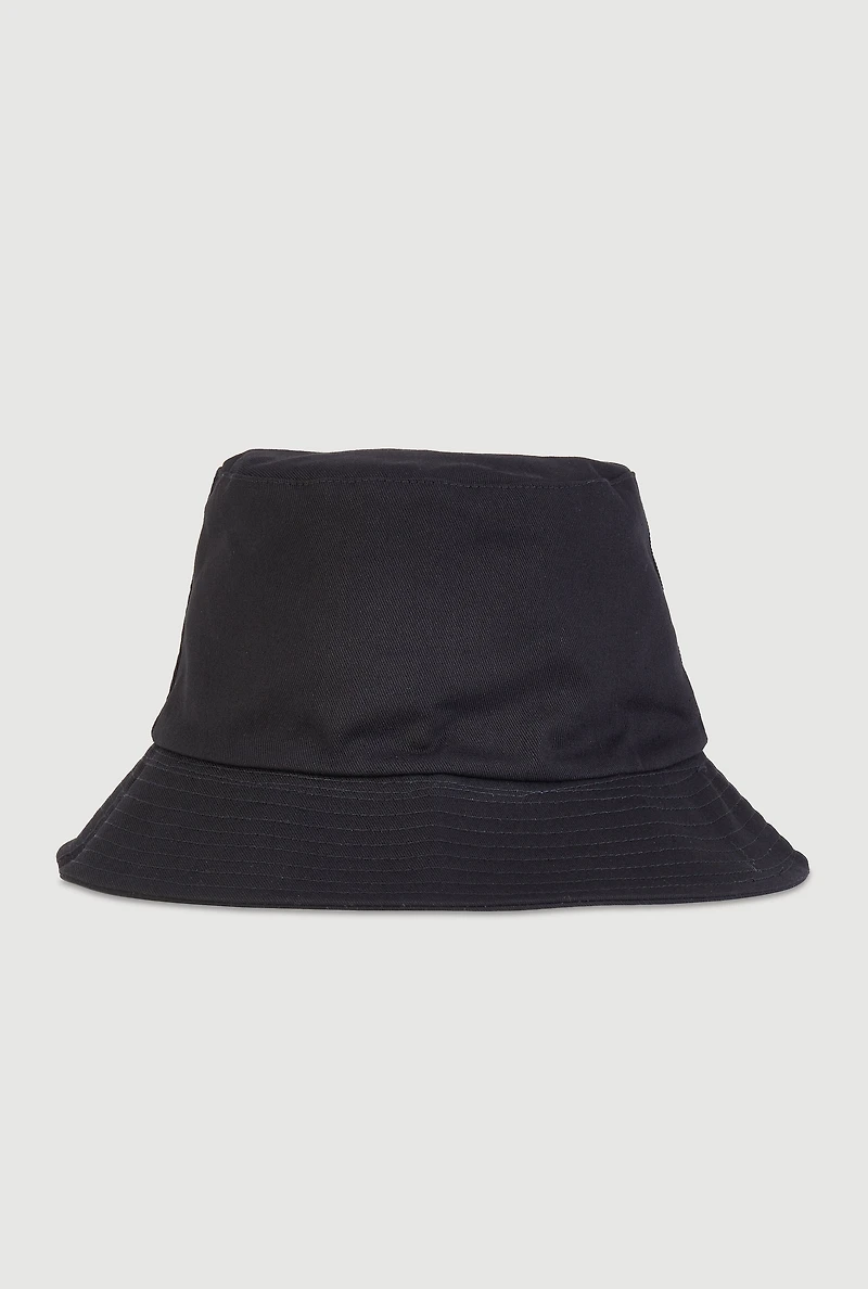 Womens Life Is Fantastic Bucket Hat, Black