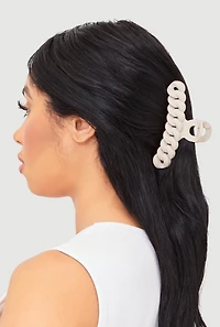 Womens Trendy Assorted Hair Claw Clips 4 Pack, Multi