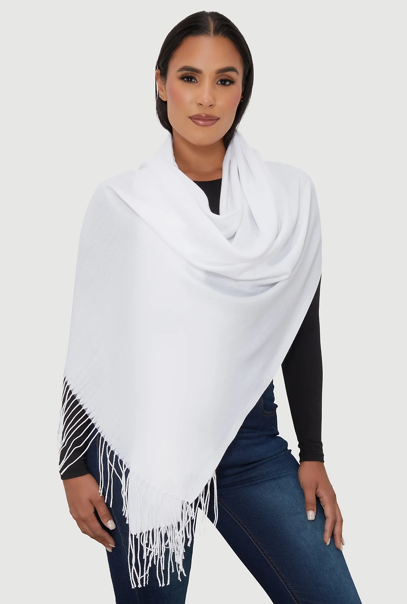 Fringe Pashmina Scarf