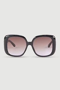 Stylish Metallic Ombre Lens Sunglasses