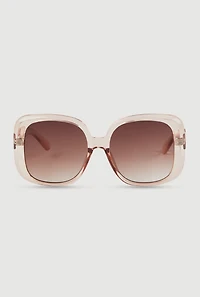 Stylish Metallic Ombre Lens Sunglasses