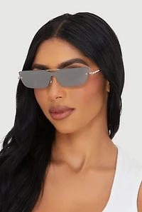 Slim Rimless Sunglasses