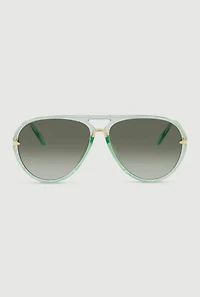 Transparent Aviator Sunglasses