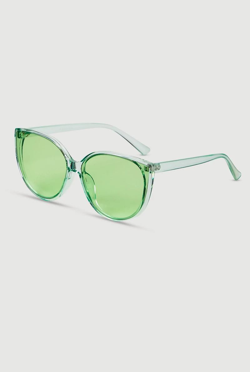Clear Frame Cat Eye Sunglasses