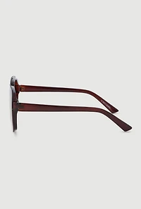 Womens Square Ombre Lens Sunglasses, Brown