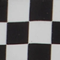 Ombre Lens Checkered Frame Sunglasses