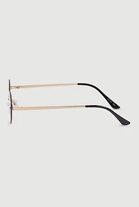 Rimless Cat Eye Sunglasses