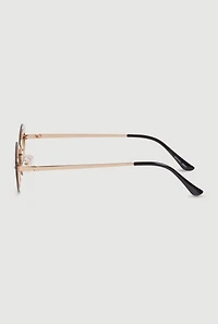 Womens Rimless Cat Eye Sunglasses, Multi
