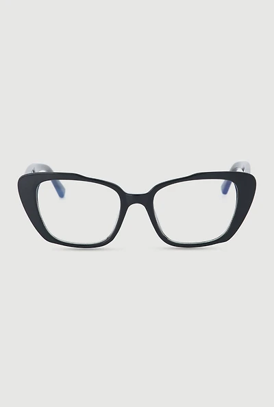 Womens Blue Light Cat Eye Glasses, Black