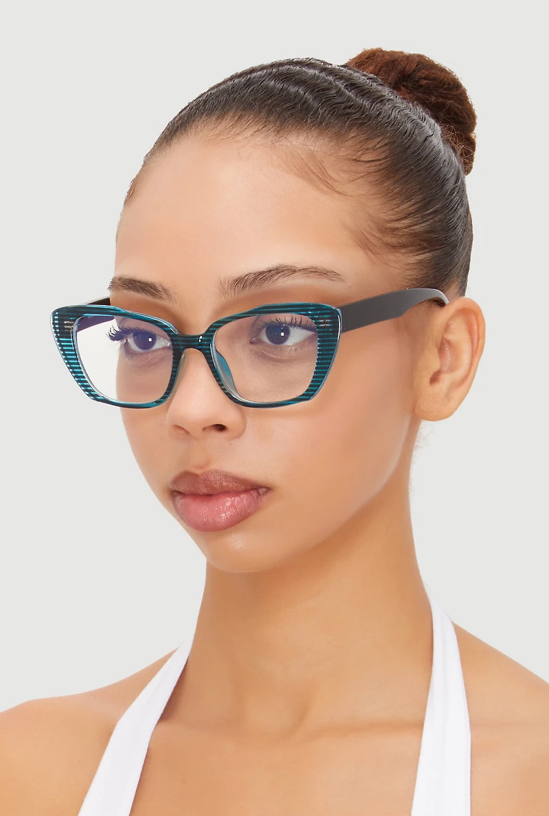 Womens Blue Light Cat Eye Sunglasses, Multi