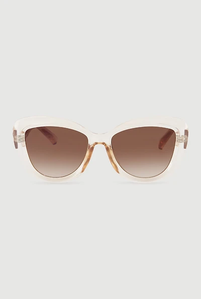 Womens Ombre Lens Cat Eye Sunglasses,