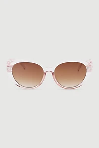Womens Chain Detail Cat Eye Sunglasses, Pink