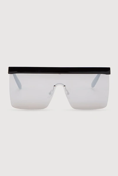 Cut Out Arm Shield Sunglasses