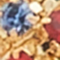 Rhinestone Encrusted Hoop Earrings