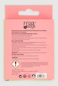 French Tip Press On Pedicure Toenails