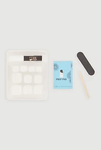 Solid Press On Pedicure Toenails