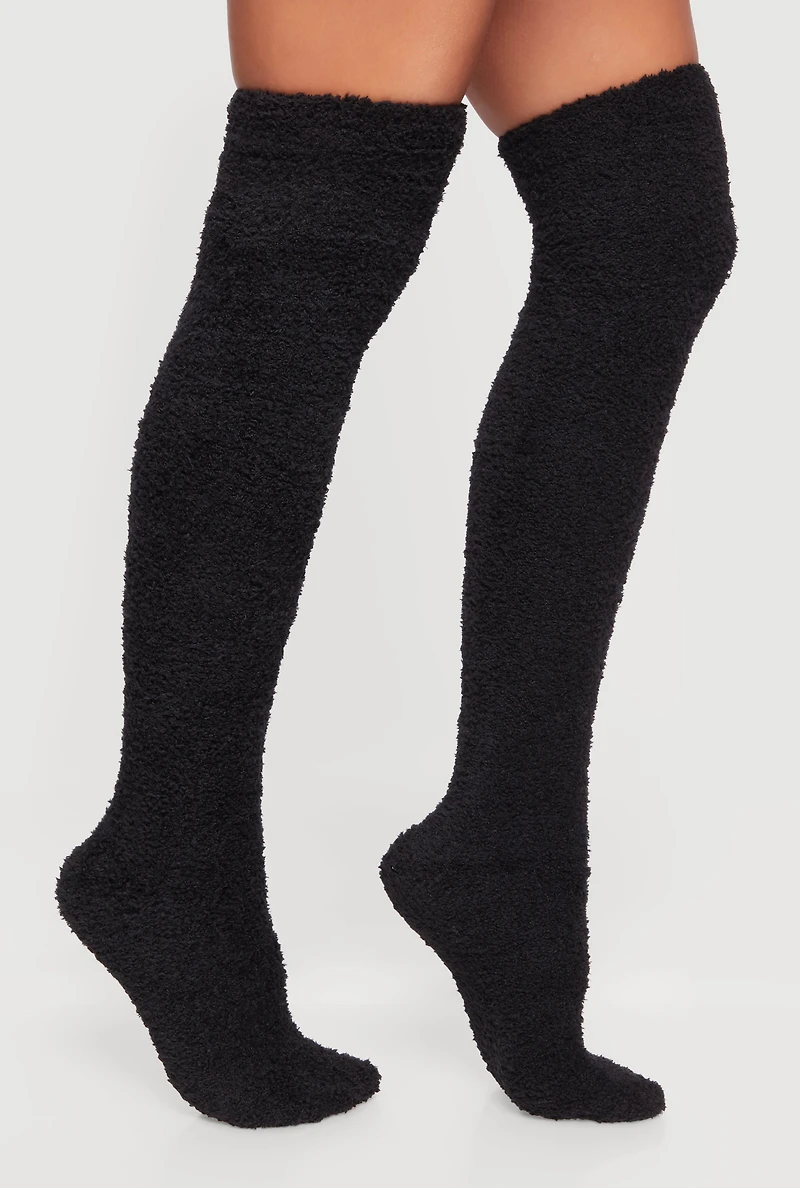 Plush Over the Knee Socks 9-11