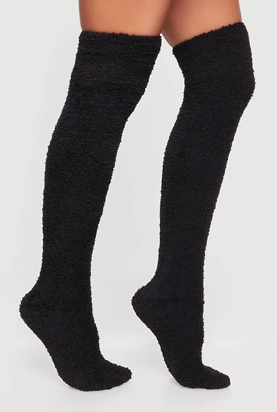 Plush Over the Knee Socks 9-11