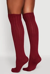 Ribbed Knit Over the Knee Socks Size 9-11