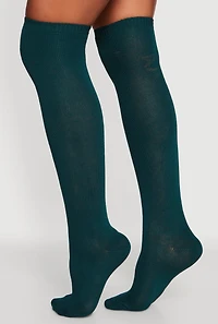 Womens Over the Knee Socks Size 9-11, Green