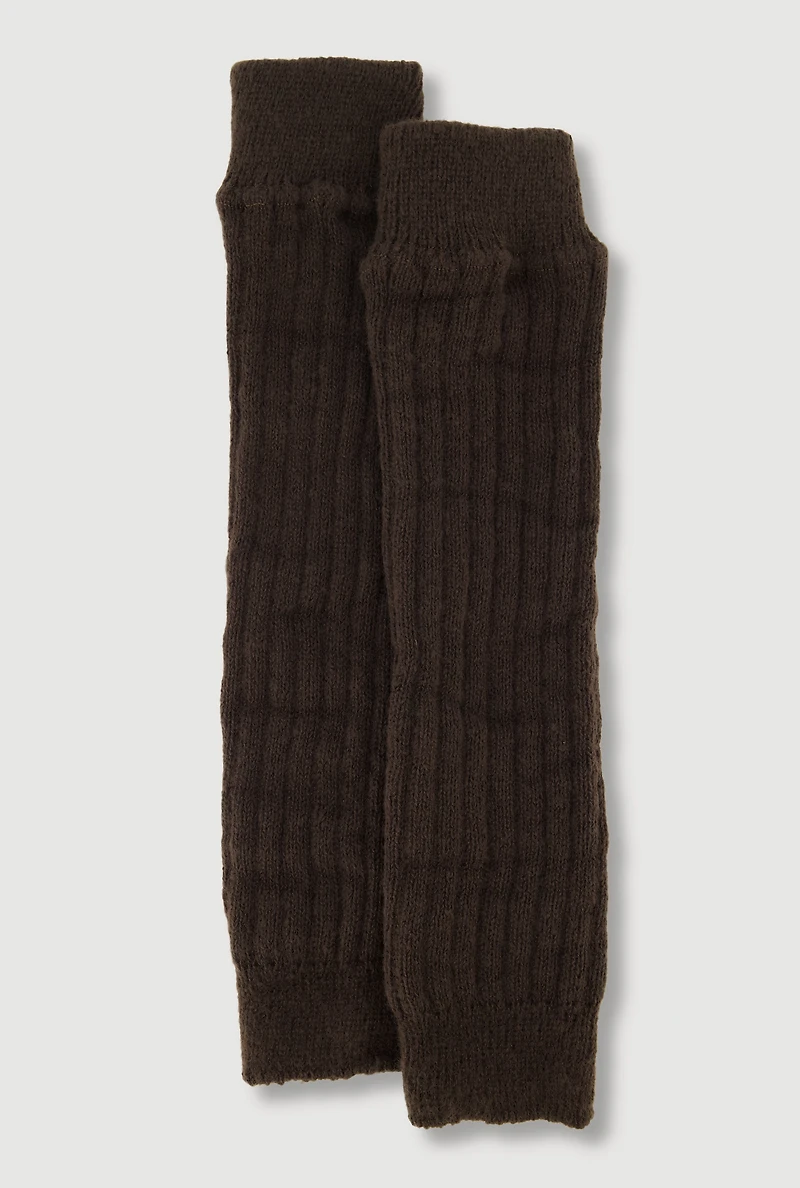 Ribbed Knit Leg Warmers