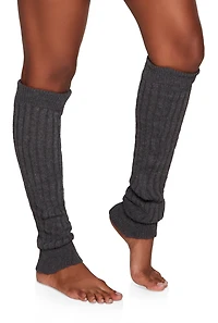 Ribbed Knit Leg Warmers