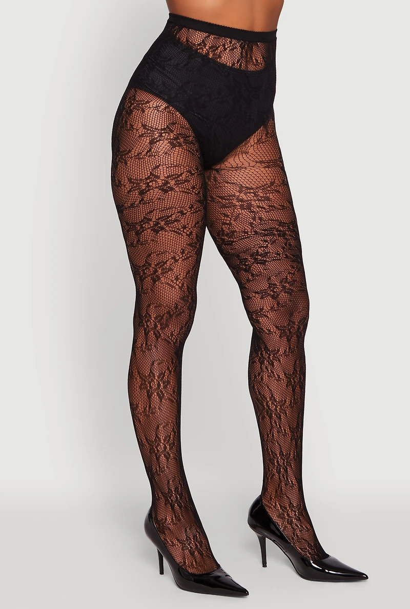 Assorted Footed Fishnet Tights