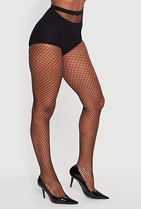 Womens Fishnet Tights, Black