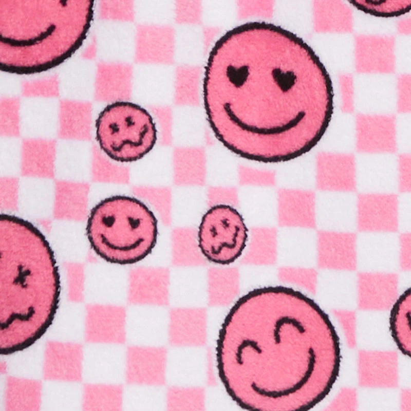 Patterned Plush Shower Wrap with Scrunchie
