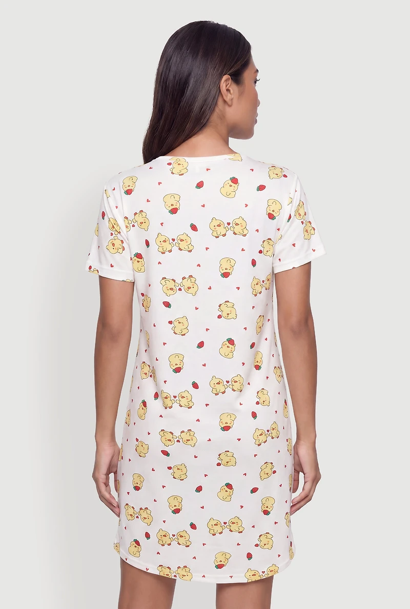 Side Chick Graphic Sleepshirt