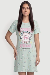 Cuteness Overload Teddy Bear Graphic Sleepshirt
