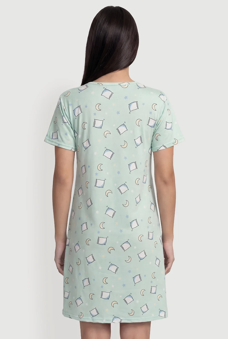 Cuteness Overload Teddy Bear Graphic Sleepshirt