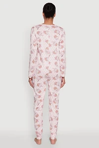 Polka Dot Cupcake Print Pajama Onesie