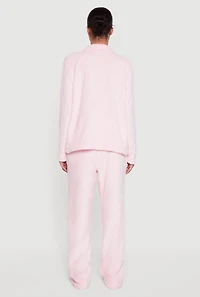 Plush Heart Patterned Pajama Gift Set