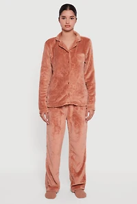 Plush Teddy Bear Patterned Pajama Gift Set with Socks