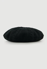 Womens Cable Knit Beret,