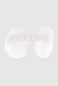 Faux Pearl Rhinestone Earmuffs