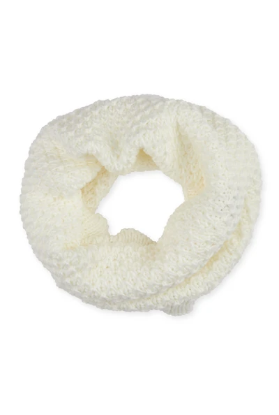 Textured Knit Infinity Scarf