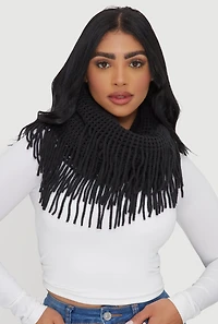Fringed Infinity Scarf