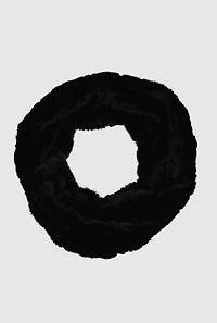 Faux Fur Twisted Front Neck Warmer