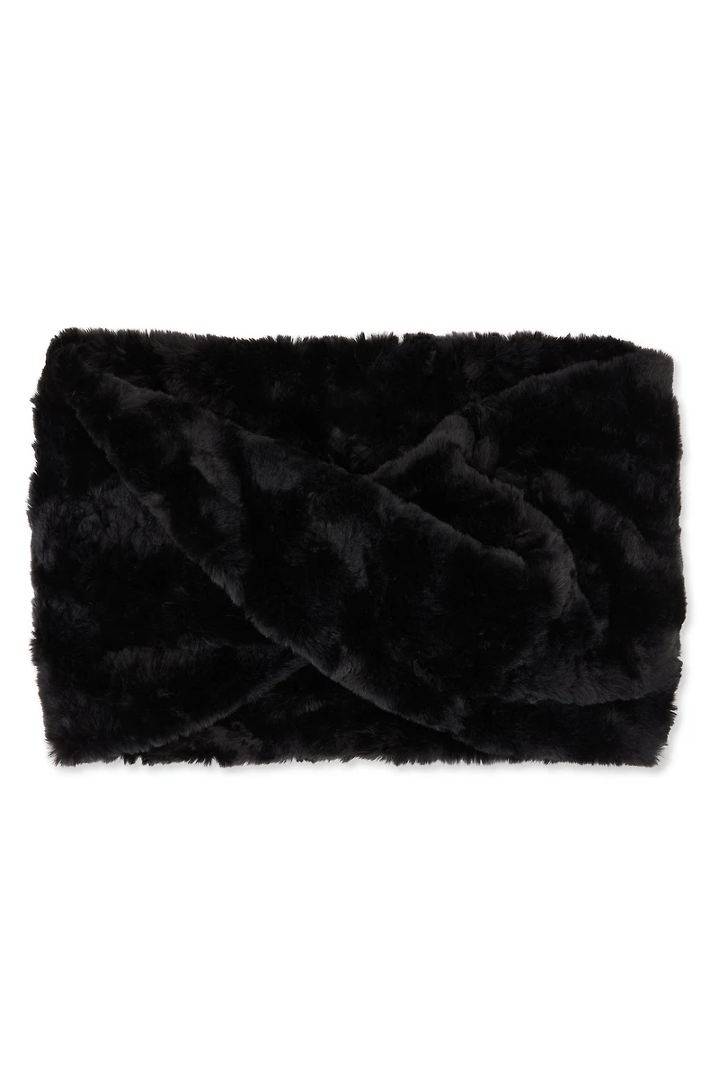 Solid Faux Fur Scarf