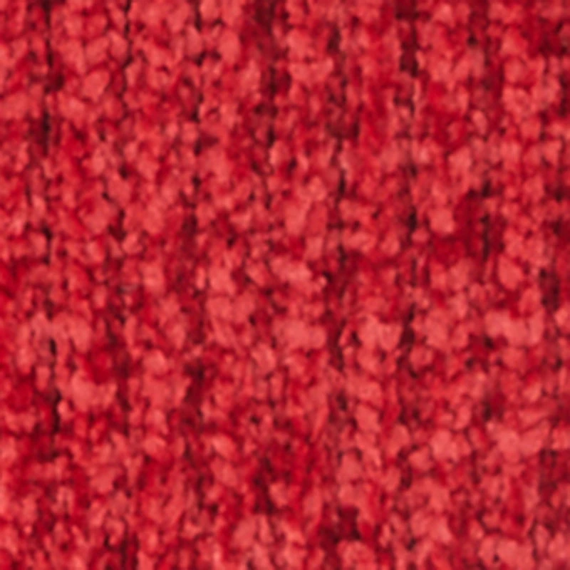 Chenille Scarf with Pom Pom Beanie and Gloves Set