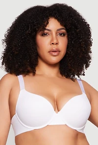 Plus Basic Laser Cut Plunge Bra