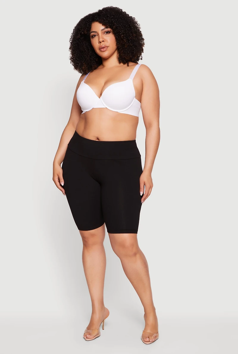 Plus Basic Laser Cut Plunge Bra
