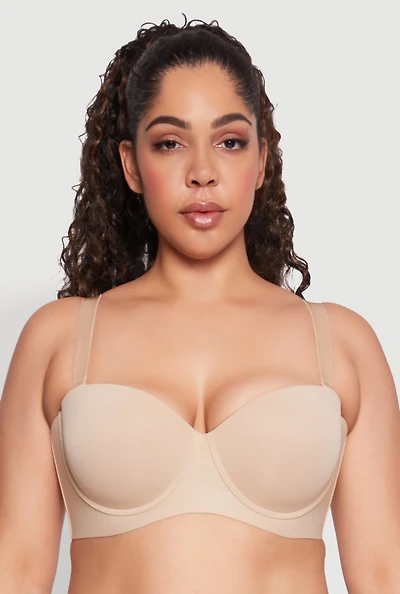 Plus Laser Cut Balconette Bra | Convertible to Strapless