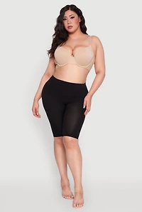Womens Plus Size Padded Push Up Plunge Bra, Beige, Size 42DD