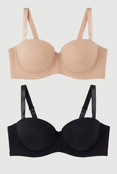 Plus Multiway Balconette Bras 2 Pack